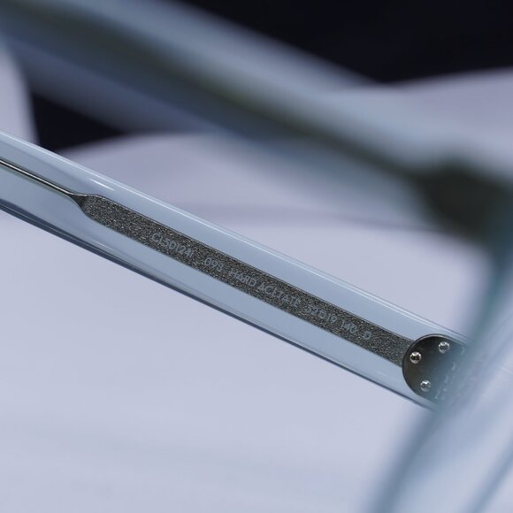 Celine CL50124I 093 Square Eyeglasses - Shiny Transparent Lime 52mm - Picture 7 of 11